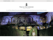 Tablet Screenshot of pazodesanlorenzo.com